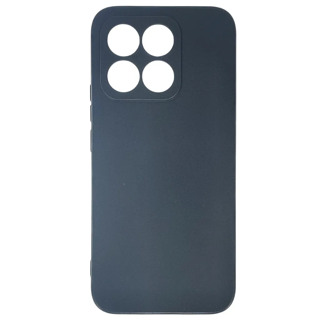 Huawei Honor X8C Matte Soft Silicone Paper Back Case (Black)