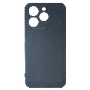 Oppo Realme 15T 5G Matte Soft Silicone Paper Back Case (Black)