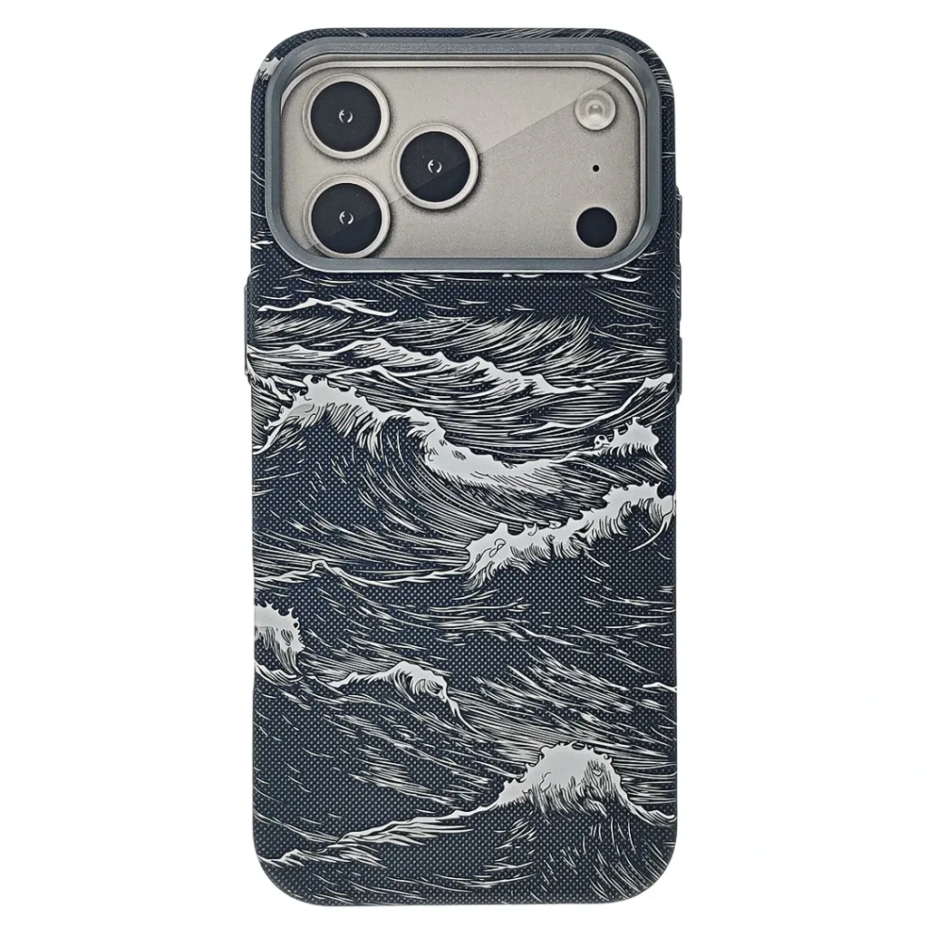 Iphone 17 Pro Max The Ocean Wave MagSafe Carbon Case (Black)