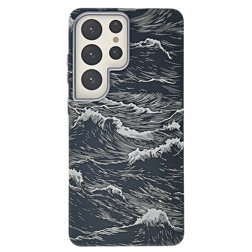 Samsaung Galaxy S26 Ultra The Ocean Wave MagSafe Carbon Case (Black)