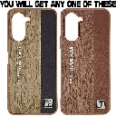 Vivo Y03|Y18 Leather-Textured "Anti-Burst" featuring the text "LET THE  WORLD SEE ME CHOSE YOUR EXCLUSIVE DEFENDER" And a Fashion Logo Premium Back Case