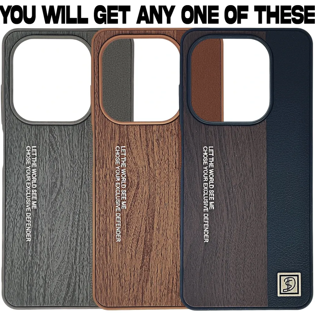 [PO33BTSPRK20C-8] Infinix Hot 40i|Smart 8|Smart 8 Pro |Tecno Pop 8|Spark 20C|Spark 20 Leather-Textured "Anti-Burst" featuring the text "LET THE  WORLD SEE ME CHOSE YOUR EXCLUSIVE DEFENDER" And a Fashion Logo Premium Back Case