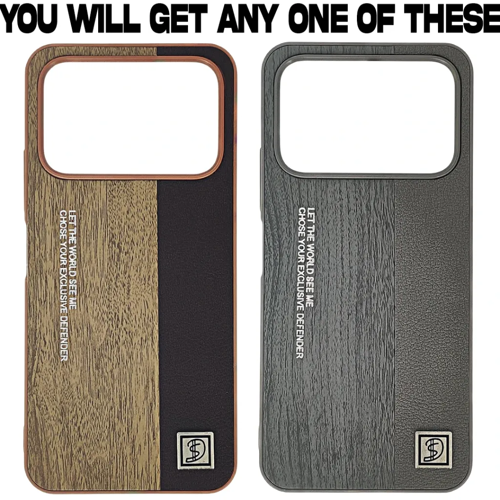[PO33BTSPRK40-8] Tecno Spark 40 Leather-Textured "Anti-Burst" featuring the text "LET THE  WORLD SEE ME CHOSE YOUR EXCLUSIVE DEFENDER" And a Fashion Logo Premium Back Case