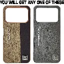 Tecno Spark 40 Leather-Textured "Anti-Burst" featuring the text "LET THE  WORLD SEE ME CHOSE YOUR EXCLUSIVE DEFENDER" And a Fashion Logo Premium Back Case