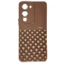 Vivo Y04 4G|Y19e 4G Premium Colour Button Silicone Beats Logo Textured With Camera Protection & Inner Microfiber Back Case (Brown)