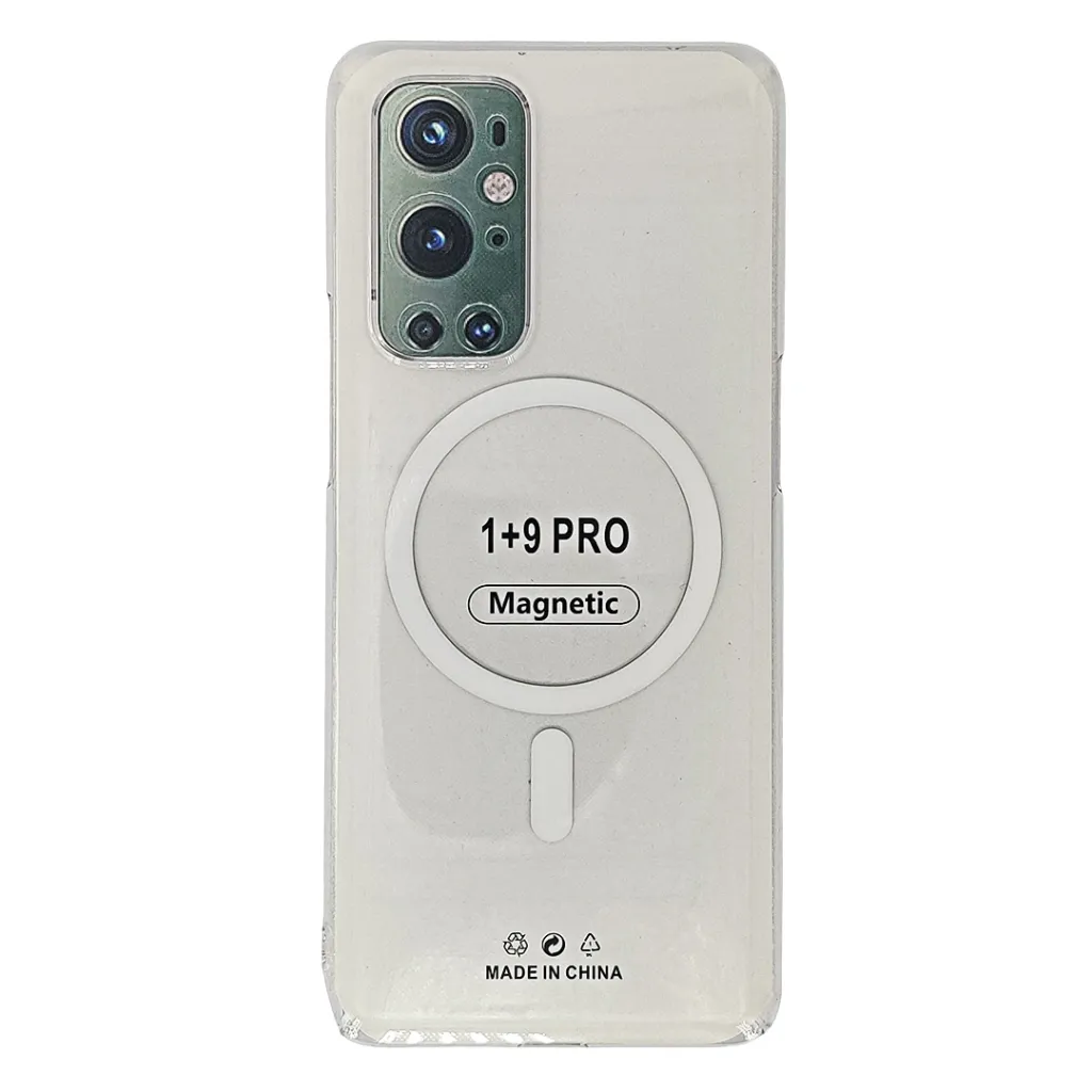 [PO13B1PL9PR-1-30] One Plus 9 Pro PC Transparent Mag Safe Back Case (Crystal)
