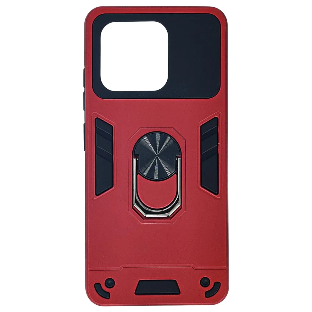 [PO39BZTEBLDEA36-1-4] ZTE Blade A36 Armour Back Case (Red)