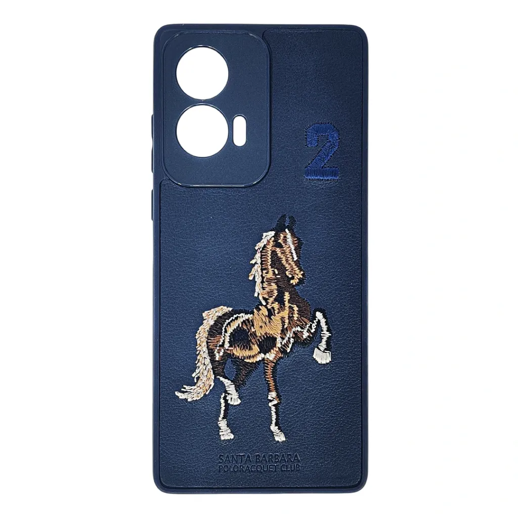 [PO43BMMEDG50FUSN-2-17] Motorola Moto Edge 50 Fusion Santa Barbara Polo Back Case (Navy Blue)