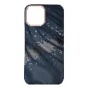 iPhone 13 Pro Max Carbon Fiber Tactile Woven Armid Fiber Pattern distinic geometric iC Magsafe Compatible and includes a built-in Camera bazel for lens Protection Back Case (Black)