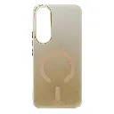 Vivo V70 FE Frosted Matte With MageSafe Logo Mobile Back Case (Yellow)