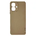 Infinix Smart 10 4G|Tecno Spark Go 2 Branded indicating Logo Soft Silicone Matte Paper Back Case (Desert Titanium)