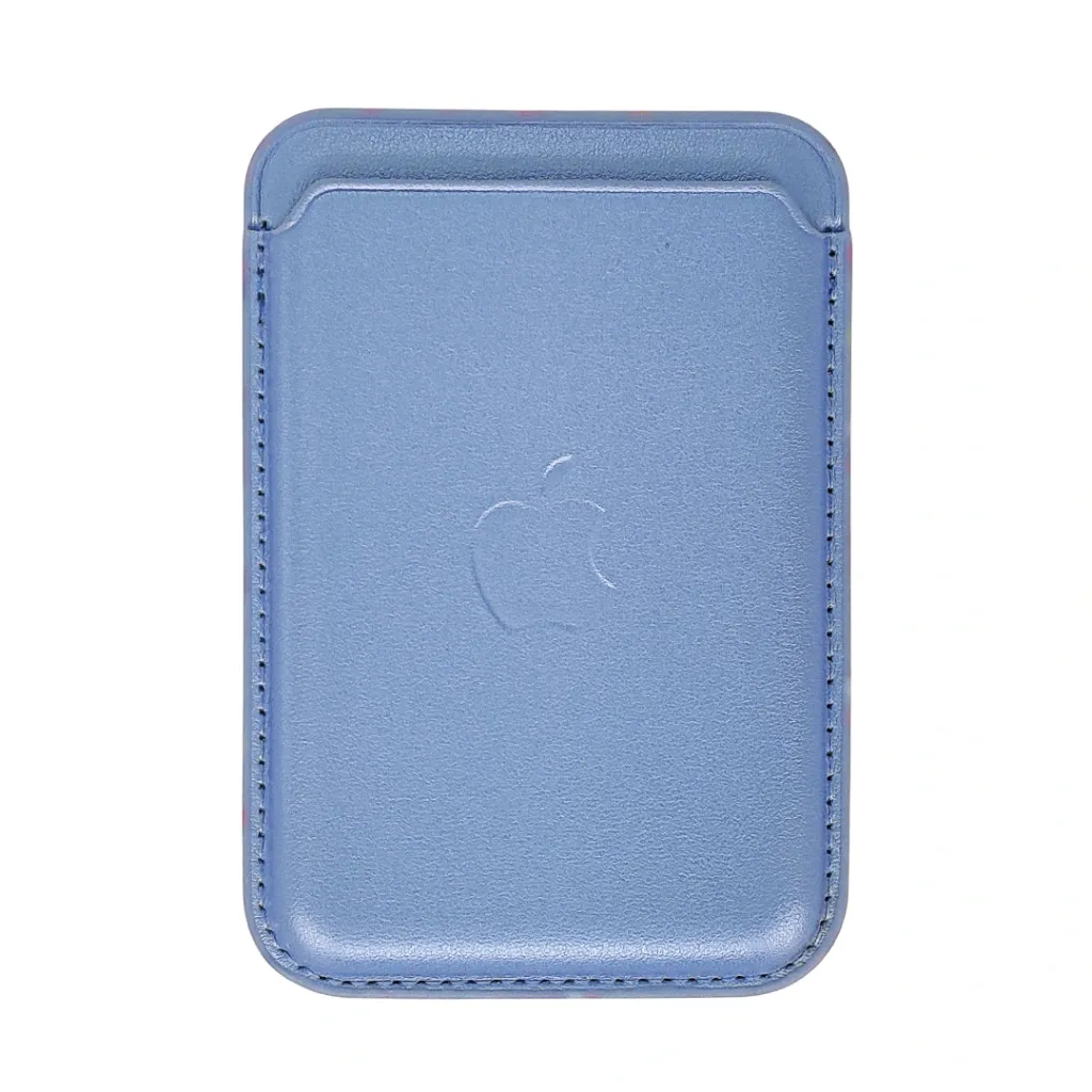 Apple Premium Leather Wallet with MagSafe for iPhone|Comptible Devices Premium Wallet (Sky Blue)