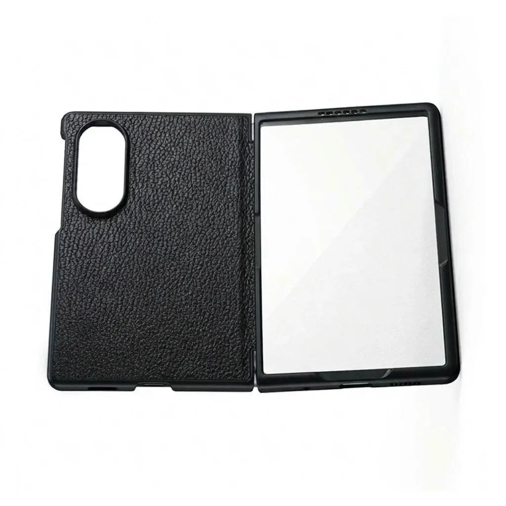 Samsung Galaxy Z Fold 8 3D Corocodile Texture Back Case (Black)