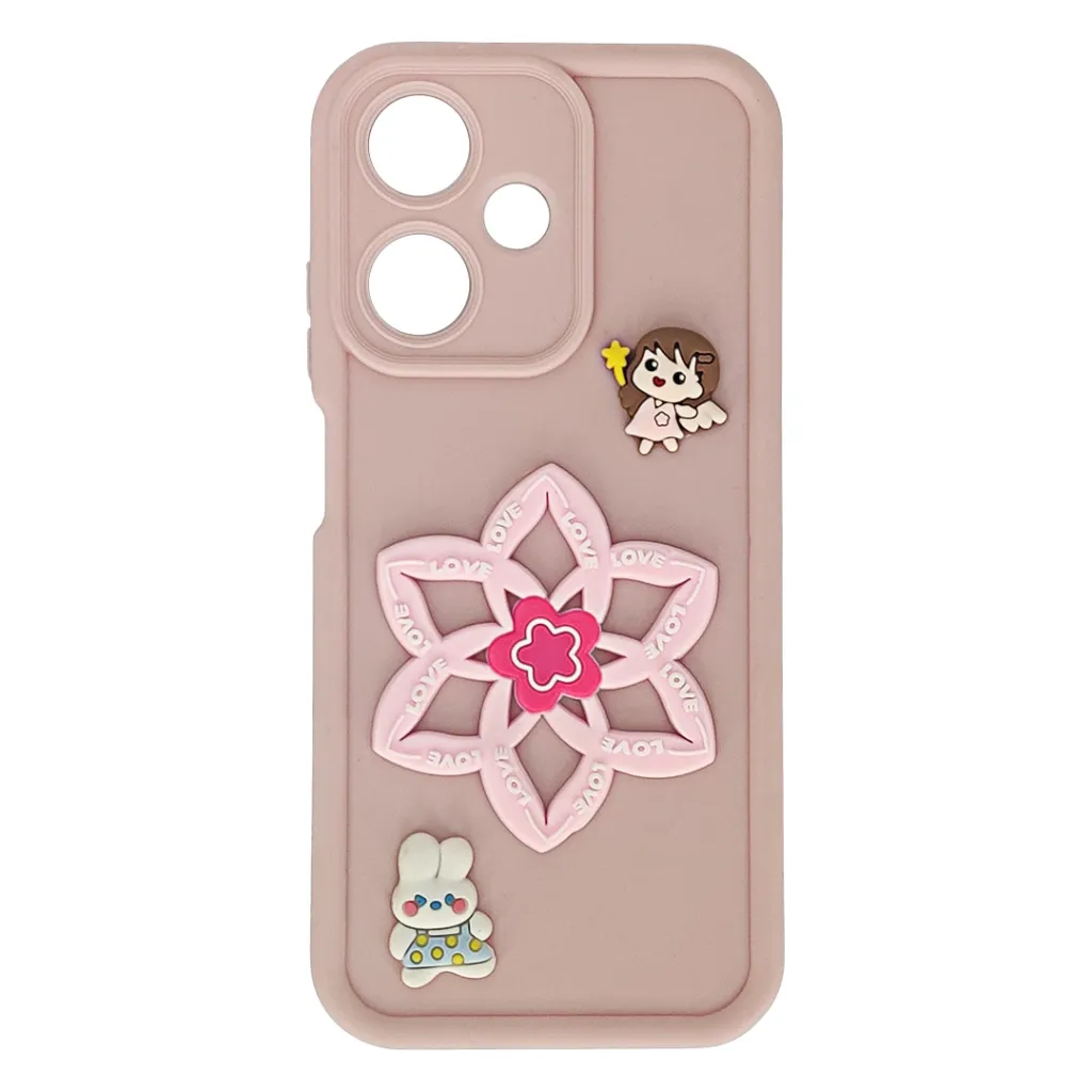 [PO51BIHOT30PY-40-22] Infinix Hot 30 Play This is a 3D Cartoon Silicone Phone Case (Baby Pink)