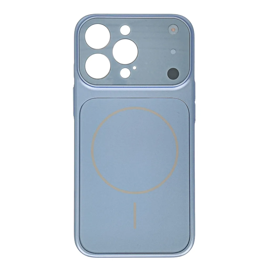 [PO26BIP13PR-24-16] iPhone 13 Pro Matte AG Glass Convert into 18 Series Back Case (Sky-Blue)