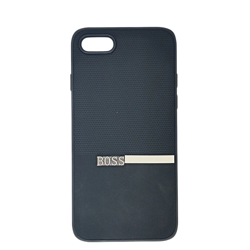Iphone 7G|8G|SE 2020 The Boss protective a unique two-tone dual-textured design back case (Black)