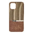 iphone 12|12 Pro The Boss protective a unique two-tone dual-textured design back case (Brown)