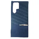 Samsung Galaxy S22 Ultra The Boss protective a unique two-tone dual-textured design back case (Blue)