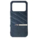 Infinix Note 60 Edge 5G|Note Edge The Boss Protective a Unique Two-Tone Dual-Leather Textured design Back Case (Black)
