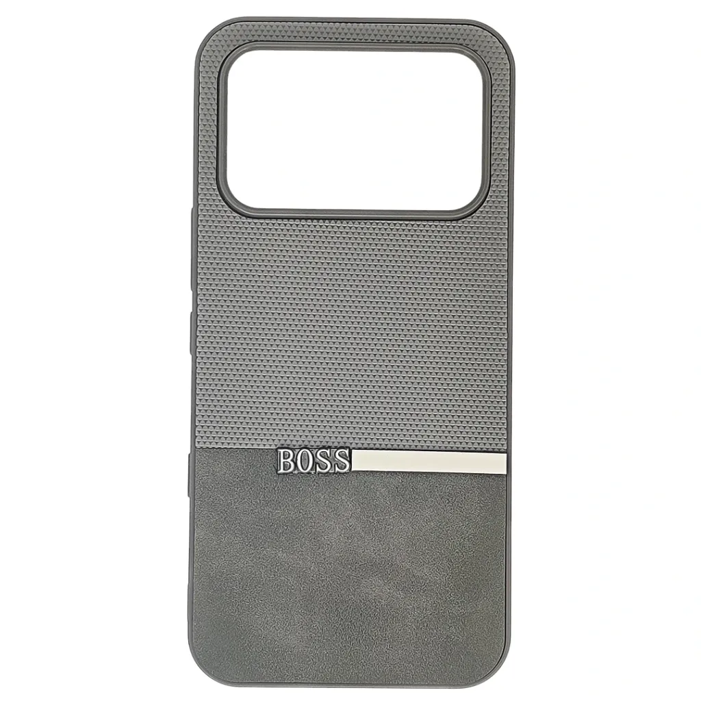 [PO32BINOT60EDG-45-9] Infinix Note 60 Edge 5G|Note Edge The Boss Protective a Unique Two-Tone Dual-Leather Textured design Back Case (Gray)