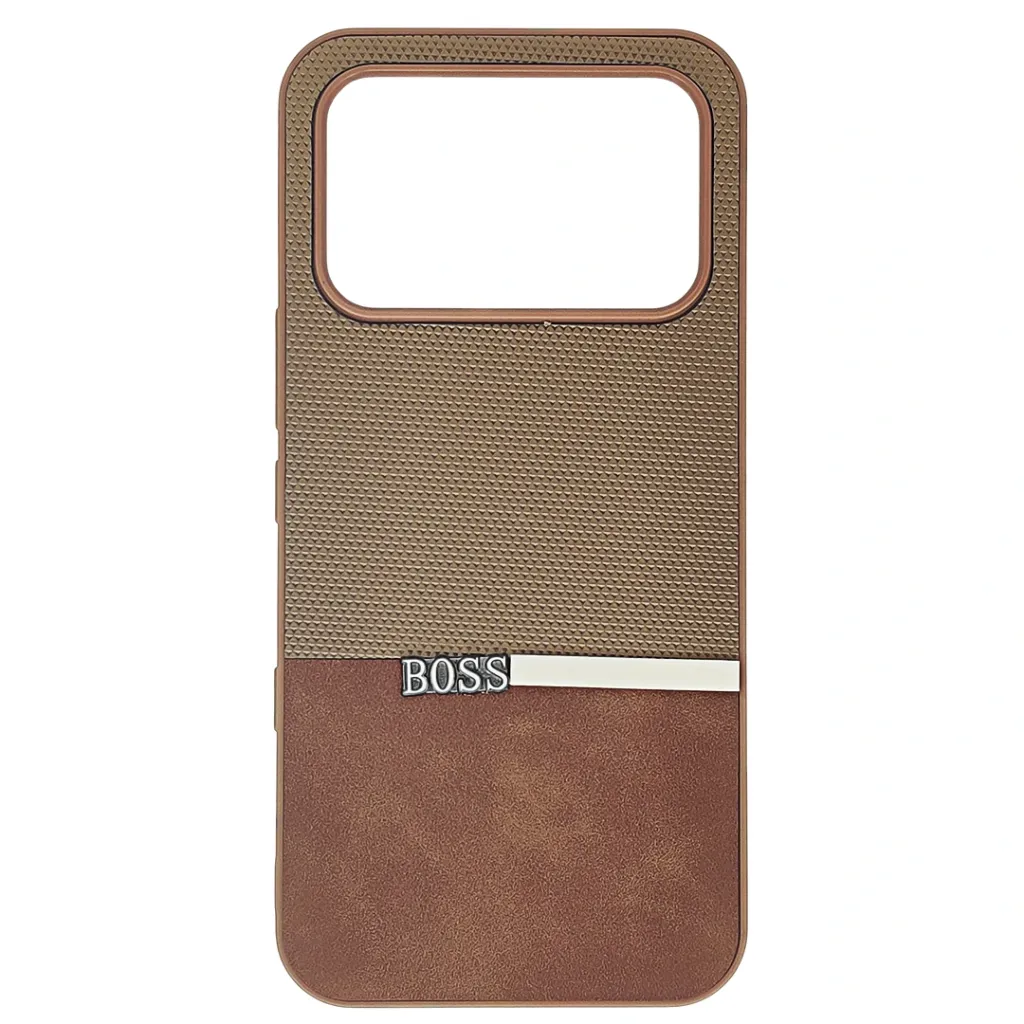 [PO32BINOT60EDG-45-13] Infinix Note 60 Edge 5G|Note Edge The Boss Protective a Unique Two-Tone Dual-Leather Textured design Back Case (Brown)