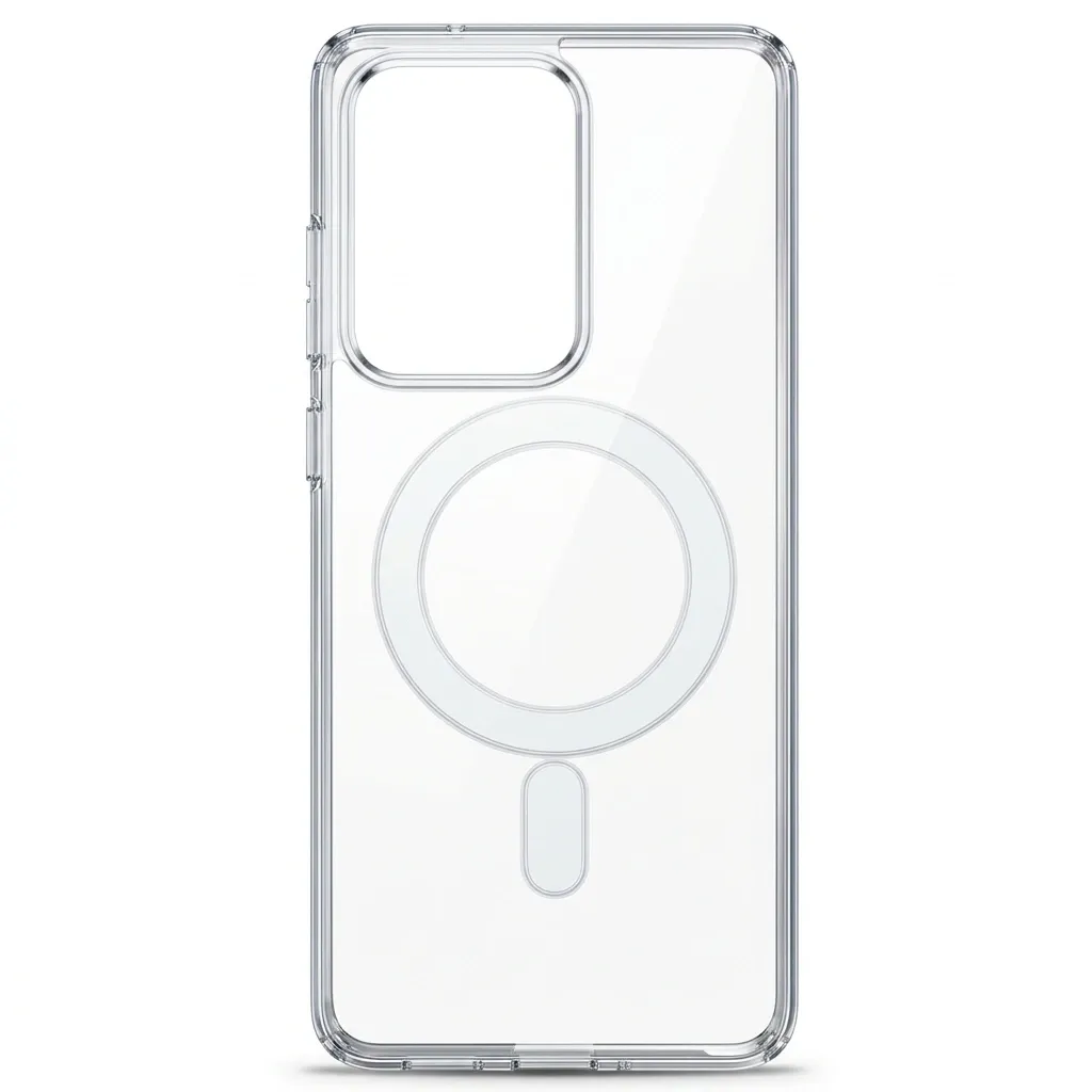 [PO7BSS20U-11] Samsung Galaxy S20 Ultra Magnetic Magsafe Wirelees Transparent Back Case