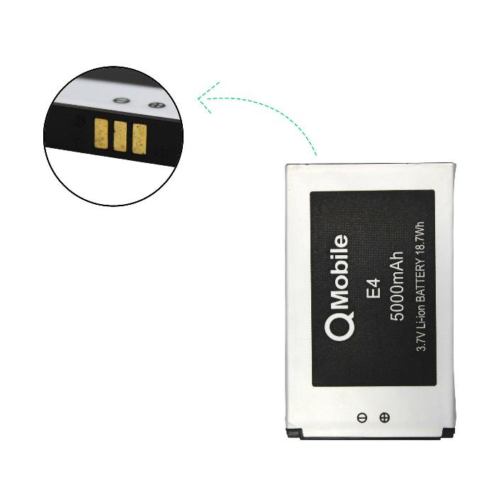 [BT QE4-4] High-Quality Q Mobile E4 Battery - 5000mAh Replacement Power