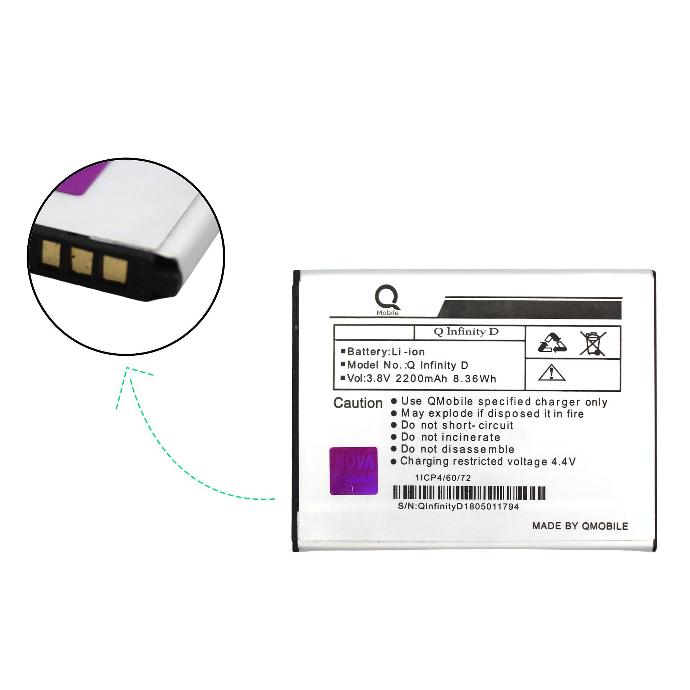 [BT QiNFD-4] Q Mobile Infinity D Battery BT-QINFD-4 - Reliable 3000mAh Power Source