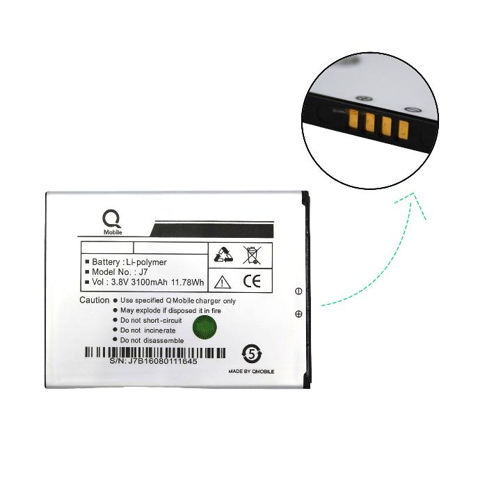 BT QJ7-4 Battery for Q Mobile J7 - Reliable Power Solution
