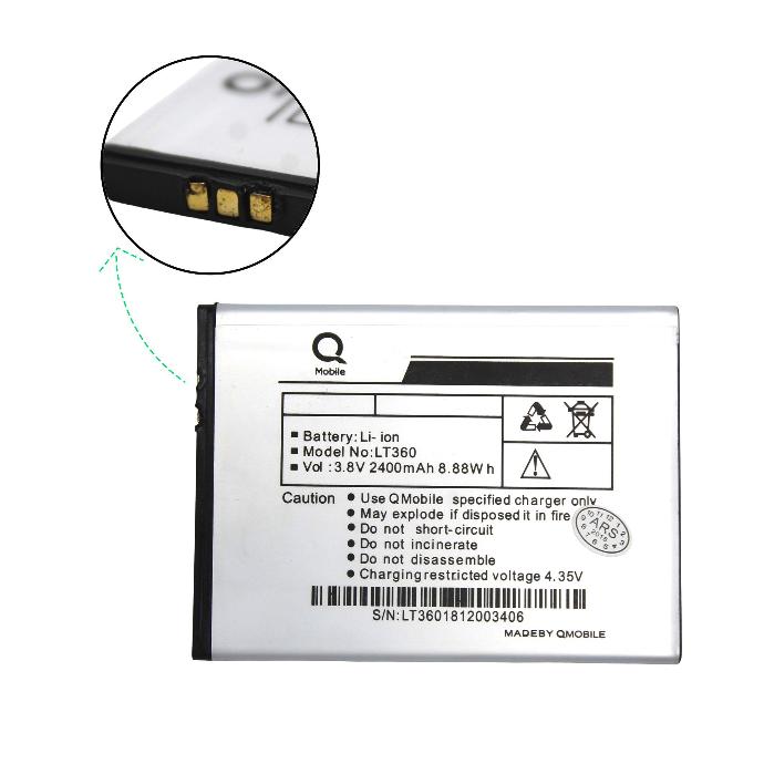 Q Mobile LT360 Battery BT-QLT360-4 - Reliable 3000mAh Power Source