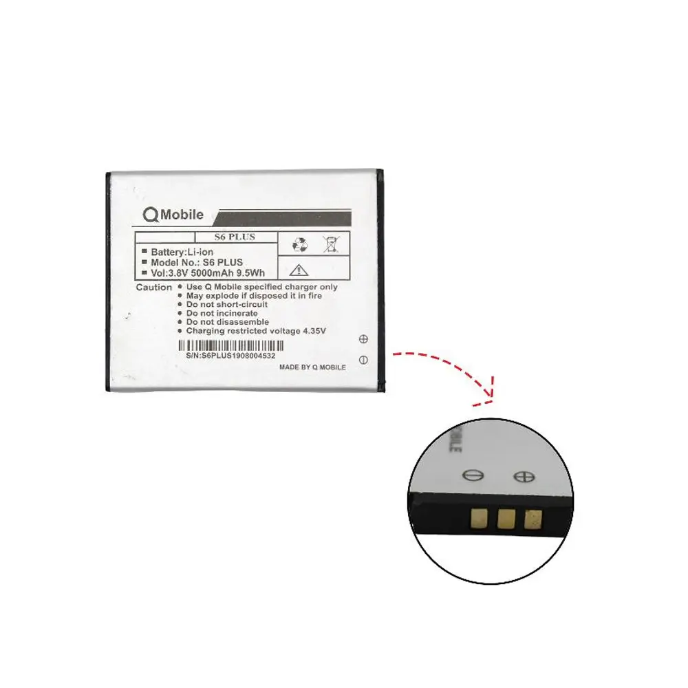 Q Mobile S6 Battery BT-QS6-4 - Reliable 3000mAh Power Source