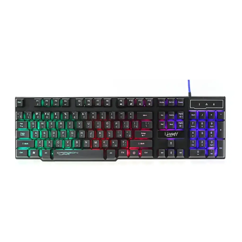 Umicorn RGB Wired Gaming Keyboard Dragon War Design 