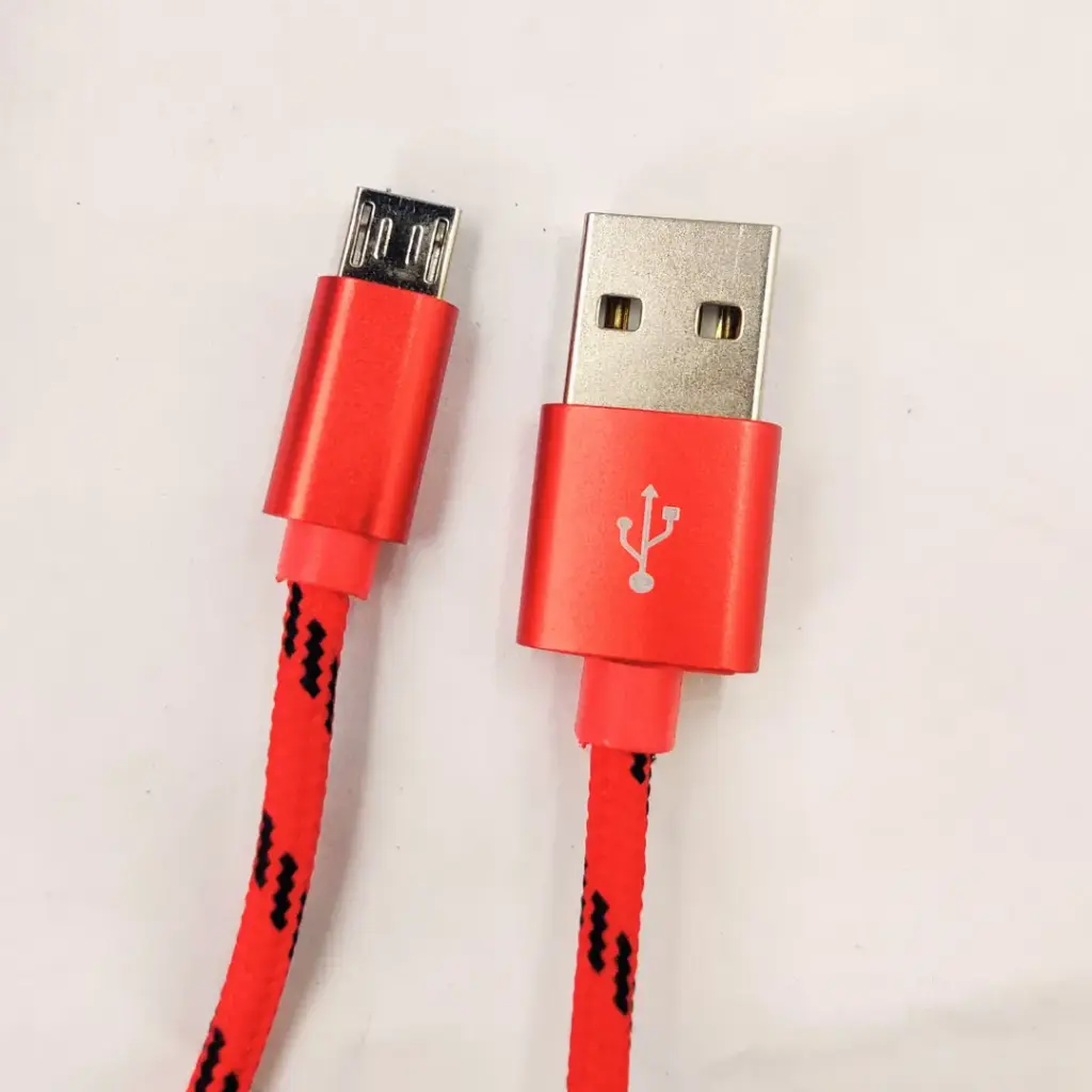 2 metre Branded Braided Micro Data Charging Data Cable