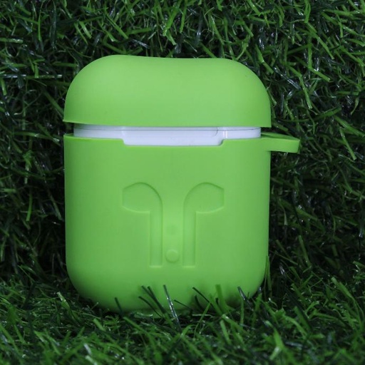 [HFBCASE-3-11] Vibrant Green AirPods Case - Stylish & Durable Silicone Protection