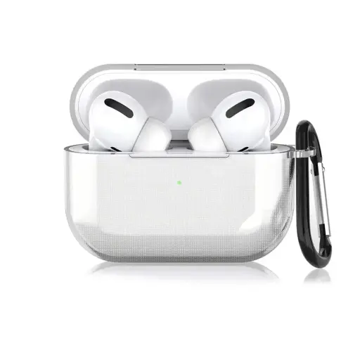 [HFBCASE-7-1] Airpods Pro 2 Tpu|Transparent Case (White)