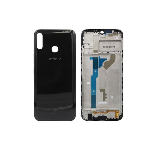 [HS6IHOT8-3-2] Black Body Replacement for Infinix Hot 8 - Durable & Stylish