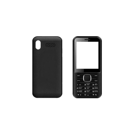 [HS6QB255-1-2] Complete Black Body Replacement for Q Mobile B255 - Durable & Stylish