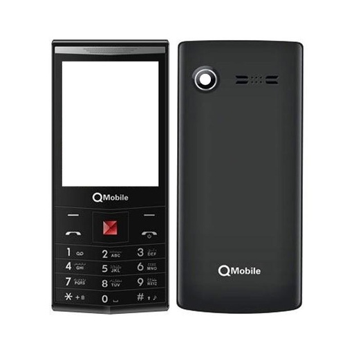 [HS6QXL10-1-2] Q Mobile XL10 Housing - Complete Black Design for Ultimate Protection