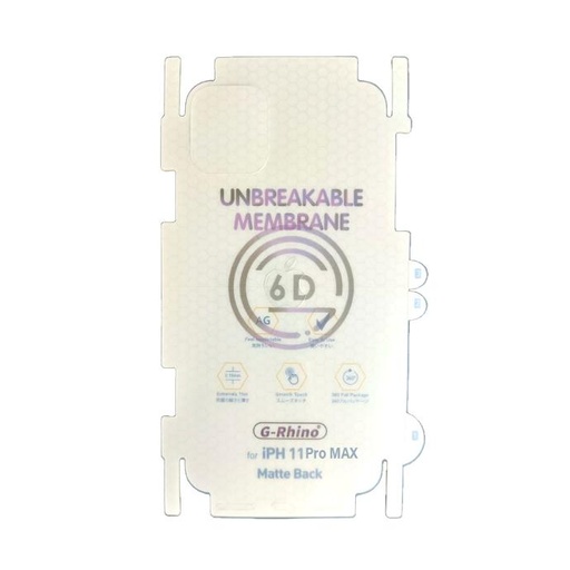 [PL10IP11PMX-3] iPhone 11 Pro Max Unbreakable Membrane Back Sheet - Ultimate Protection