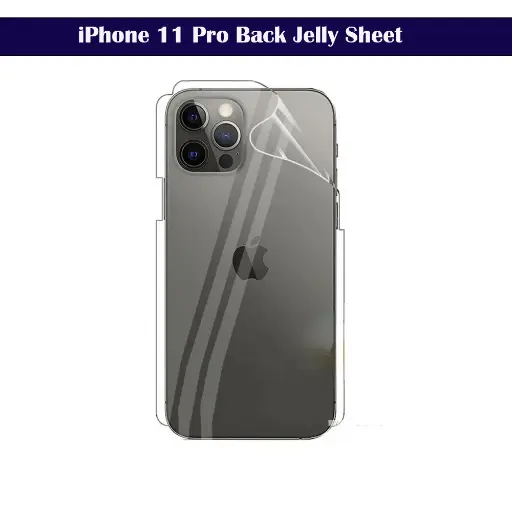 [PL10IP11PRO-1] iPhone 11 Pro Back Jelly Sheet - Flexible Protection & Sleek Design