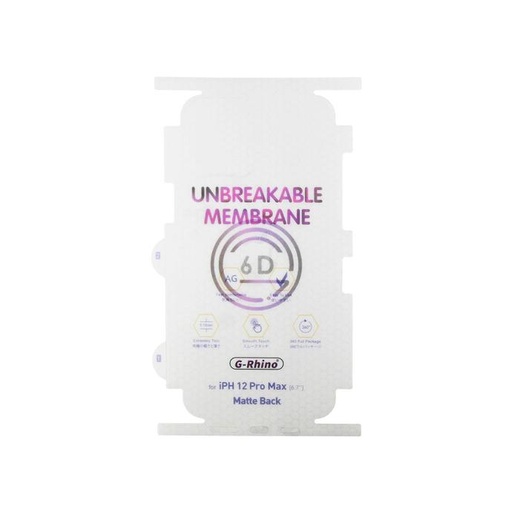 [PL10IP12PMX-3] iPhone 12 Pro Max Unbreakable Membrane Back Sheet - Ultimate Protection
