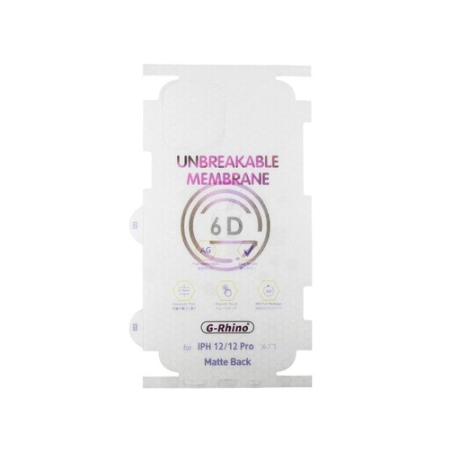 [PL10IP12PR-3] iPhone 12 Pro Unbreakable Membrane Back Sheet - Ultimate Protection