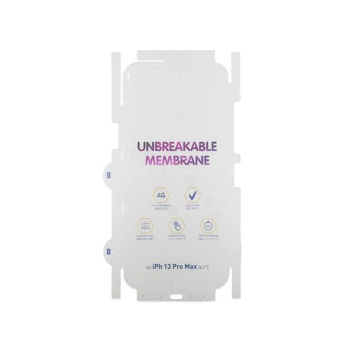 [PL10IP13PMX-3] iPhone 13 Pro Max Unbreakable Membrane Back Sheet - Ultimate Protection