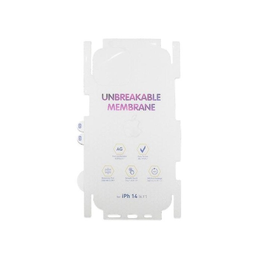 [PL10IP14-3] iPhone 14 Unbreakable Membrane Back Sheet - Ultimate Protection