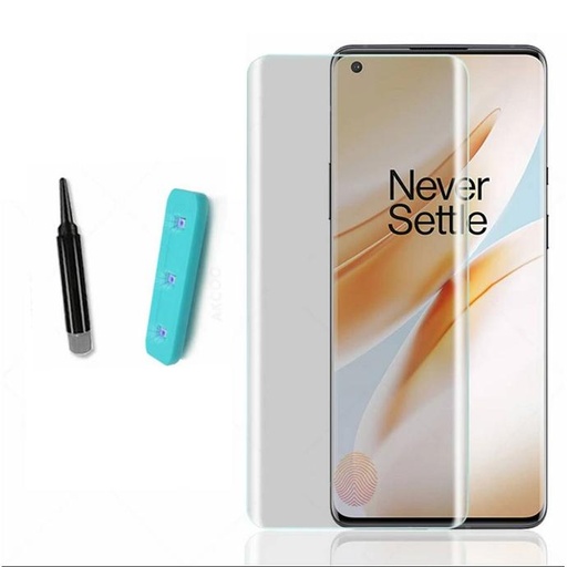 [PL16ONEPL8PR-1] "Lito UV Glass Protector for OnePlus 8 Pro, VIVO V29 ,INFINIX ZERO30'ZERO40 & More - Premium Clarity"