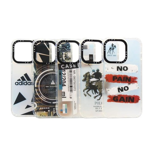 [PO10BIP14PR-3-1] iPhone 14 Pro Casetify 3D Print Case | Stylish Mobile Pouch - White