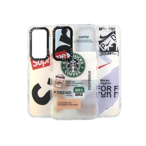 [PO10BSS23-3-1] Samsung S23 Casetify 3D Print Pouch Mobile Pouch (White)