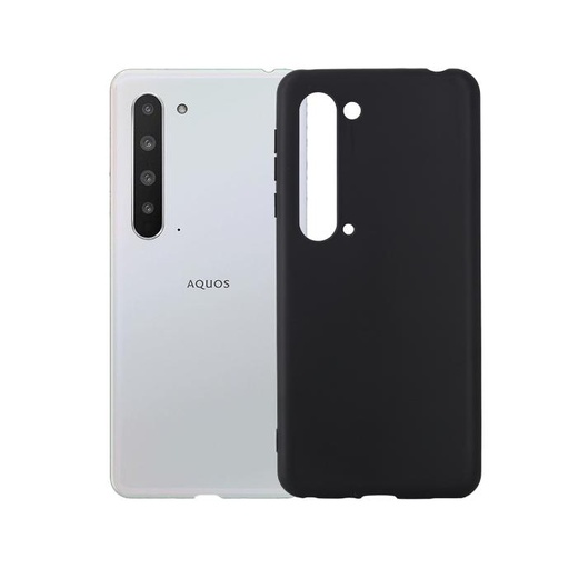 [PO14BAQR5-0-2] Aquas R5 Soft Silicone Mobile Pouch (Black)