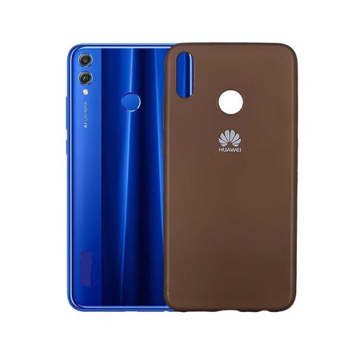 [PO14BHUHN8X-1-13] Huawei Honor 8X Soft Silicone Case Mobile Pouch (Brown)