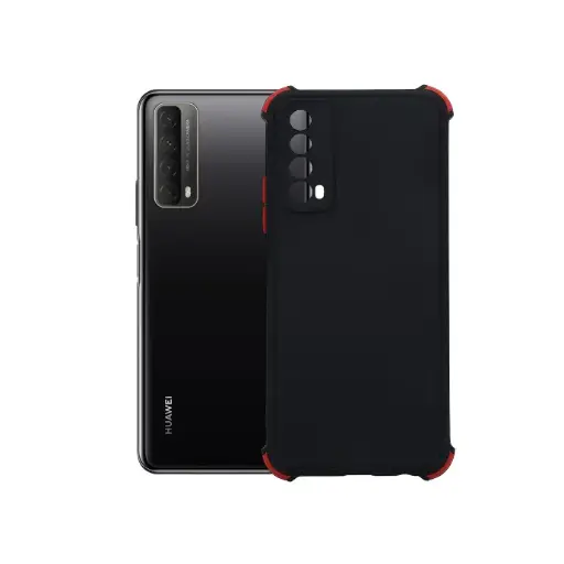 [PO14BHUPSMRT-2-2] Huawei P Smart Back Case Colour Mobile Pouch - Black